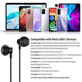 ACAGET earbuds worn by commuter using phone for calls and music on the go