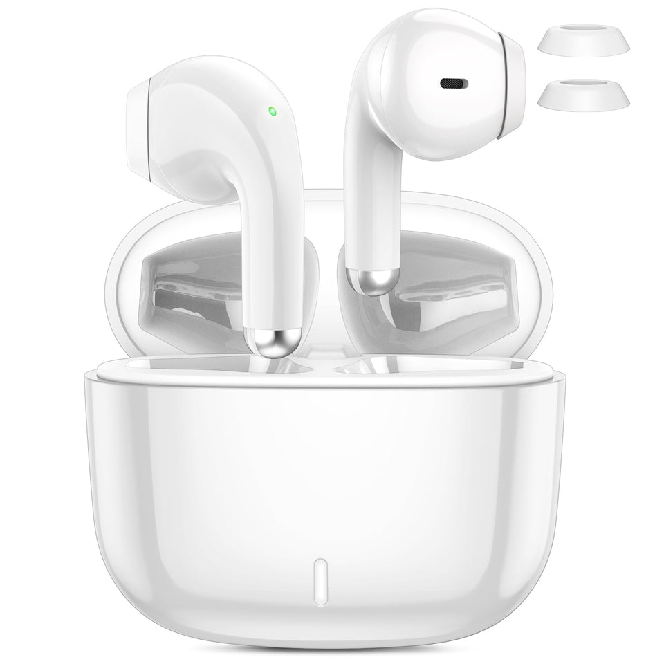 ACAGET wireless earbuds charging case front view showing portable storage and quick recharging