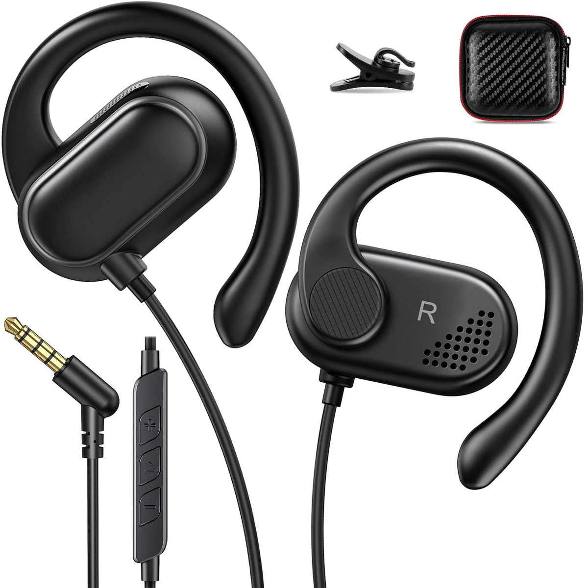 ACANDYA open-ear design earbuds for secure, comfortable sport listening