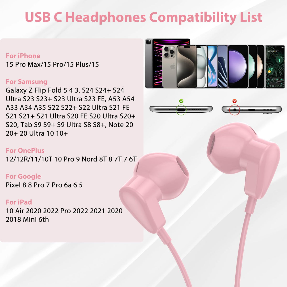 ACANDYA earbud in ear lifestyle shot for secure comfortable fit