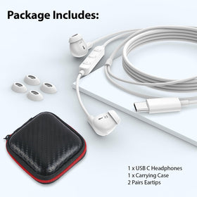 ACANDYA USB-C Earbuds feature a 1.2m cable for everyday convenience.