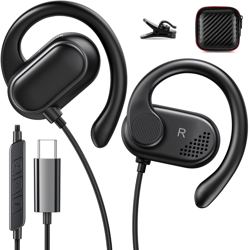 ACANDYA USB-C Earbuds open-ear design for workouts and awareness