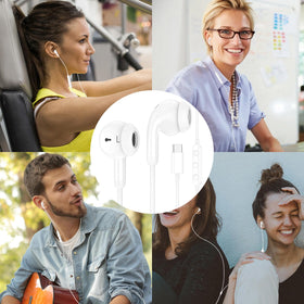 ACANDYA USB-C Earbuds include three tip sizes for a secure fit.