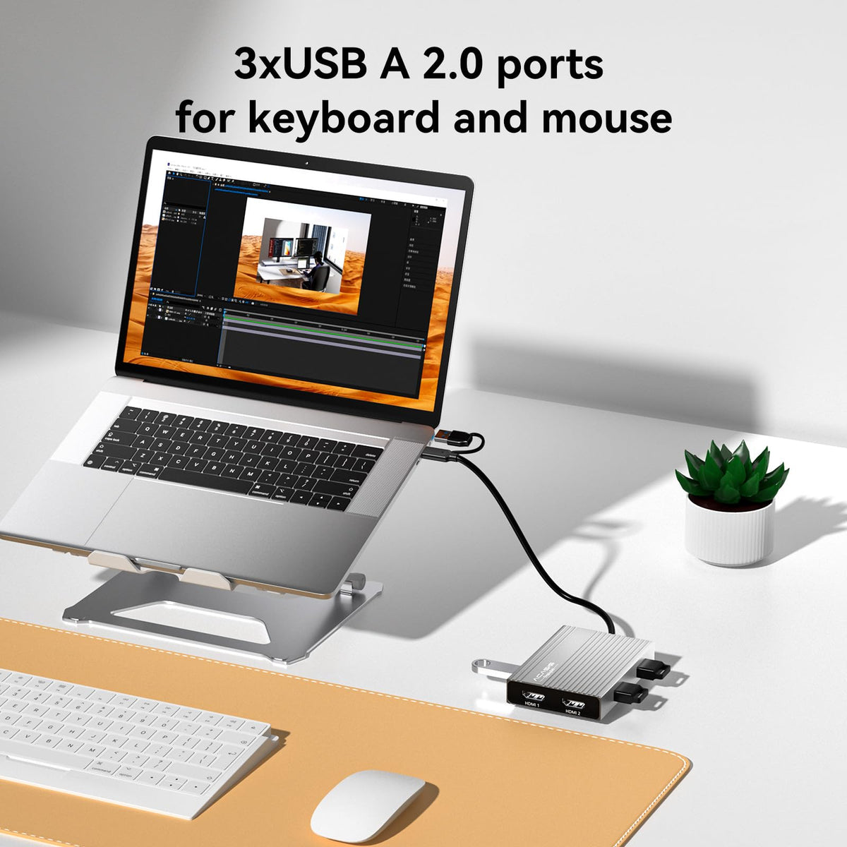 ACASIS dual HDMI dock with DisplayLink driver installation.