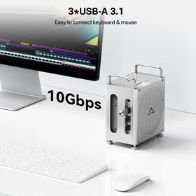 ACASIS Mac mini M4 dock includes SD/TF card readers for quick transfers.