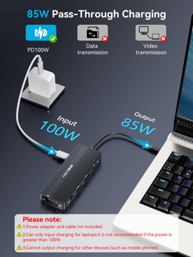 ACASIS USB-C compatibility supports charging, data, and video with modern laptops.