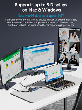 ACASIS 5Gbps USB-A ports support fast peripheral data transfers.