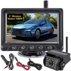 ACAUTO 5-inch monitor front view showing clear HD image for easier parking