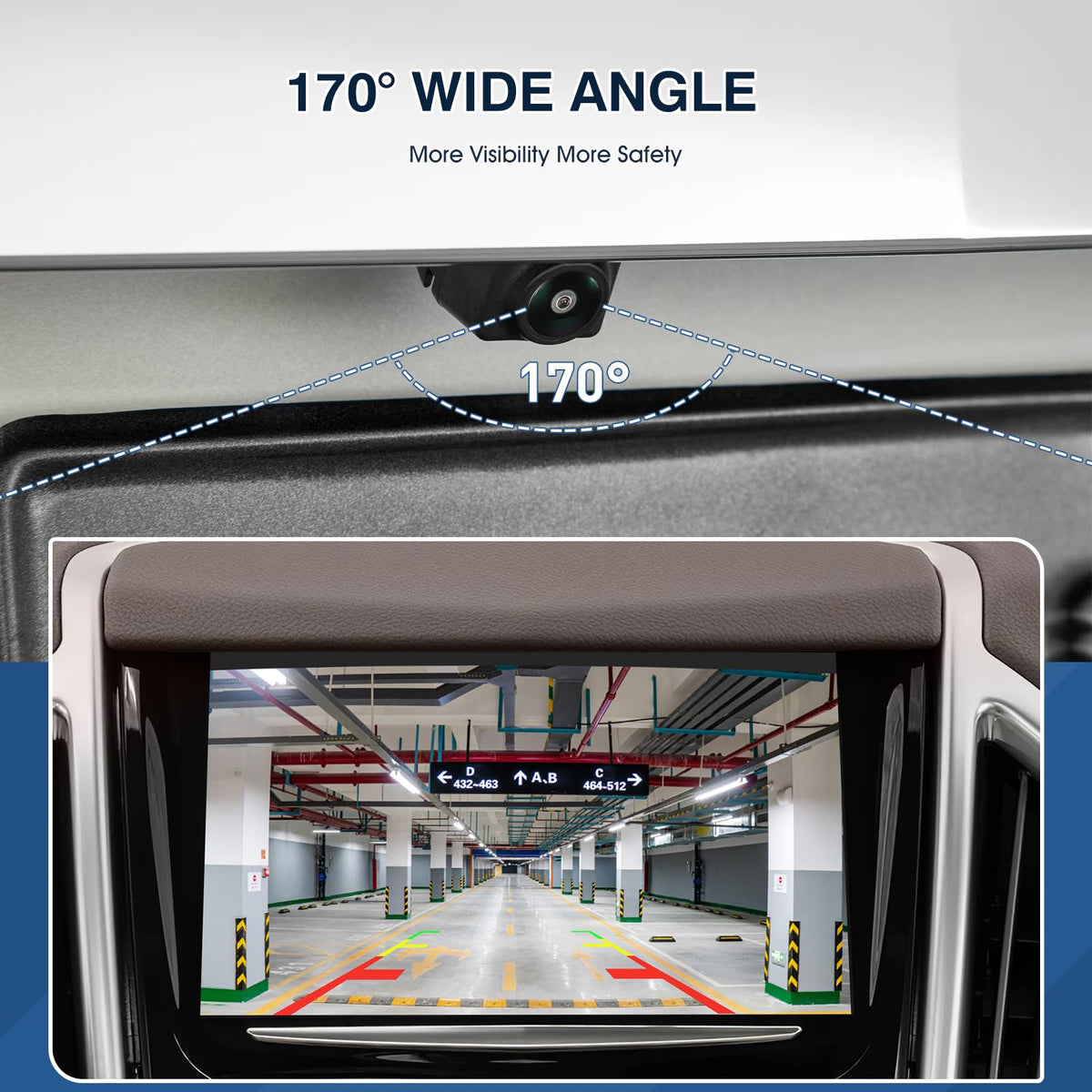 ACAUTO camera installed on SRX trunk lid showing factory fit benefits