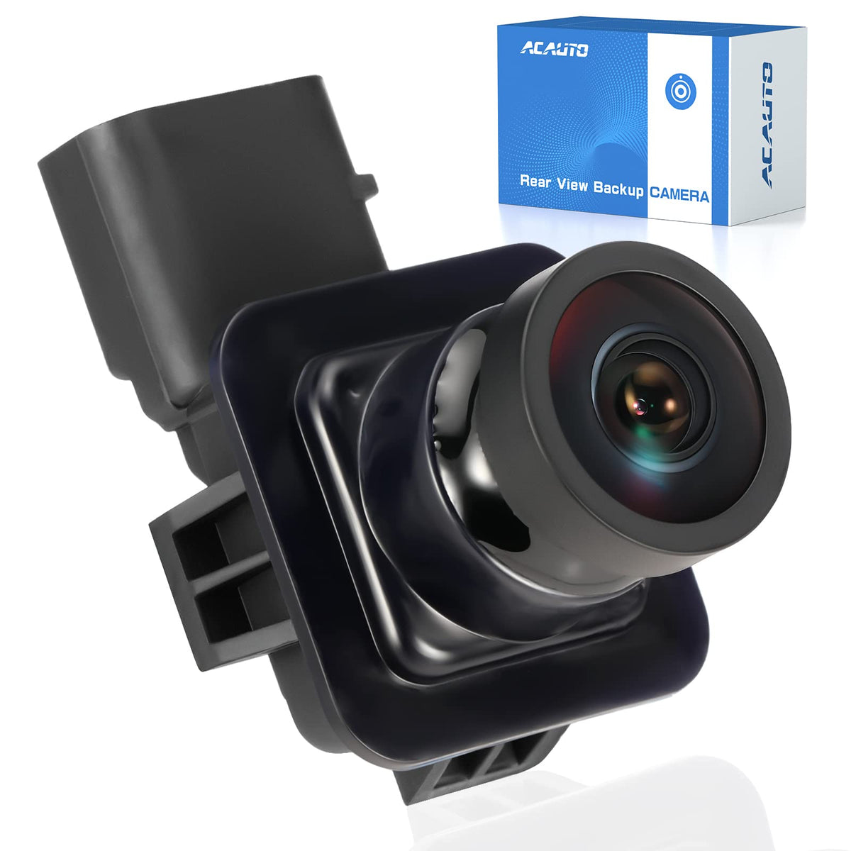 ACAUTO front view of camera showing mounting bracket and clear fit for Edge