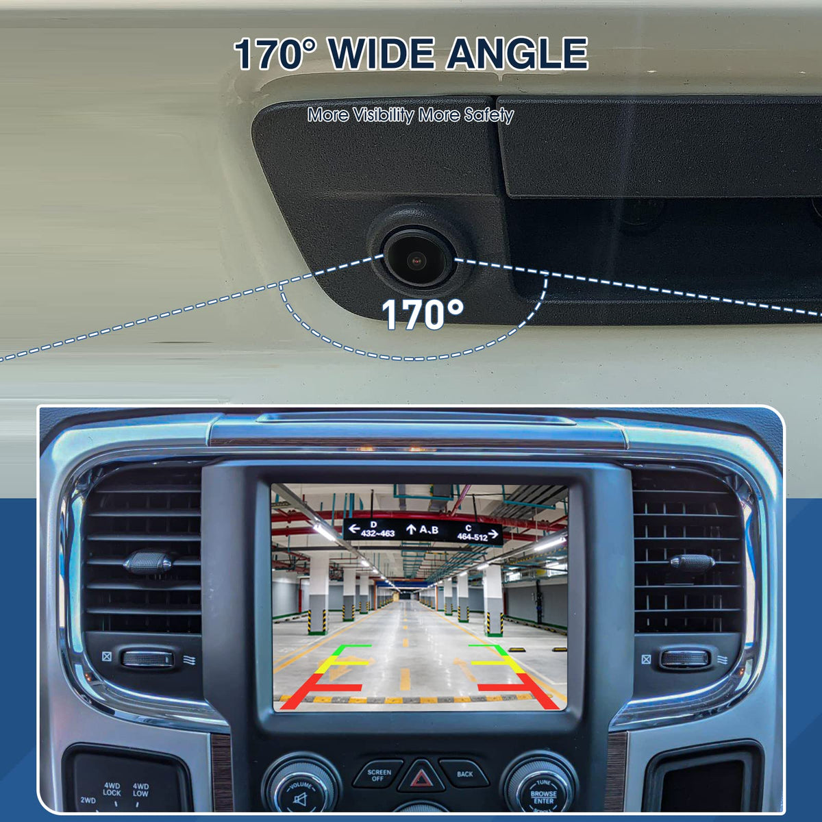 ACAUTO camera night view demonstrating improved rear visibility after dark