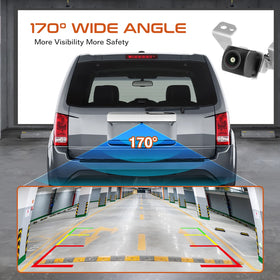 ACAUTO camera wiring connector view showing plug-and-play installation benefit
