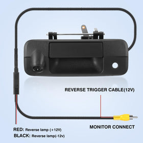 ACAUTO easy-install backup camera with no cutting wires for quick upgrade.