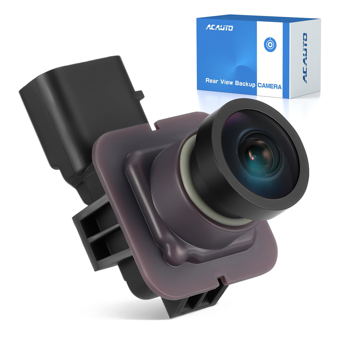 ACAUTO front view of rear camera showing factory-fit housing and easy replacement benefit