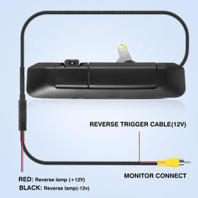 ACAUTO 27-foot extension cable and RCA plug showing flexible monitor connection