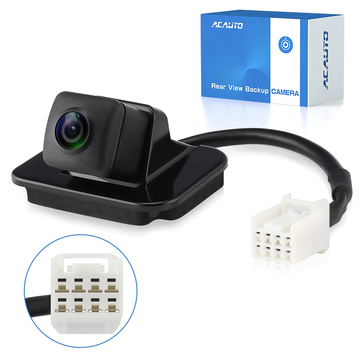 ACAUTO front view of camera mounted showing clean fit and improved visibility