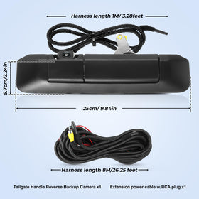 ACAUTO backside of handle showing mounting points and solid installation benefit
