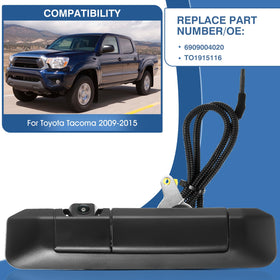 ACAUTO close-up of backup camera lens showing wide-angle clarity and durable seal