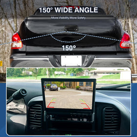 ACAUTO installed tailgate handle on Toyota Tundra showing centered rear view