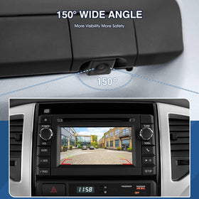 ACAUTO tailgate handle mounted on Toyota Tacoma showing improved rear visibility
