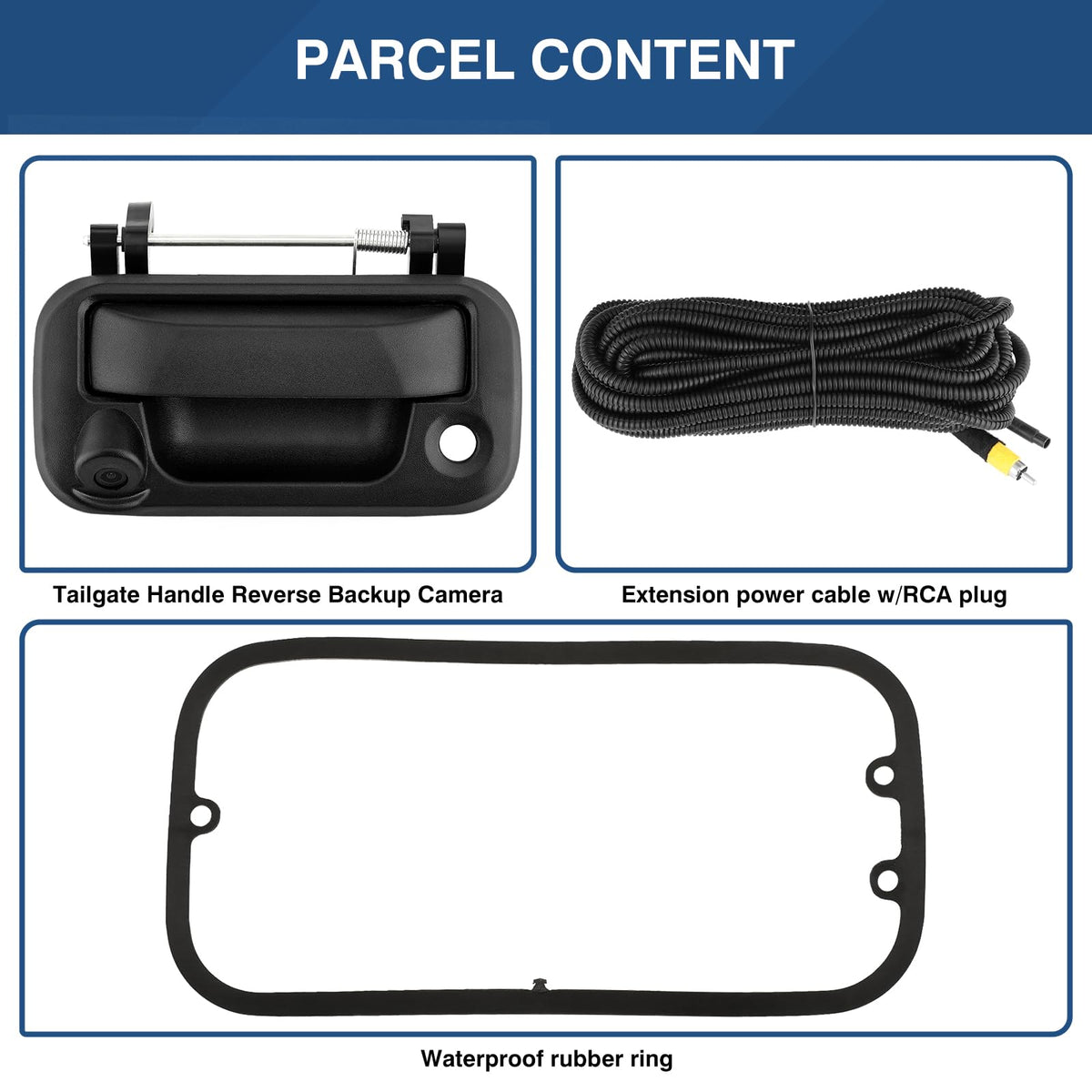 ACAUTO wiring and 26ft RCA cable included for easy hookup to aftermarket monitors