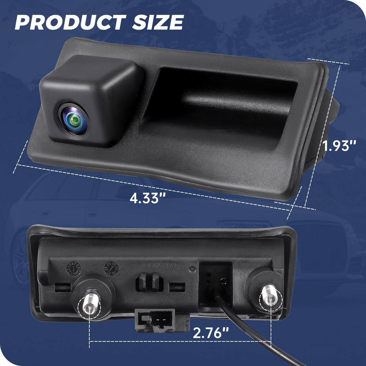 ACAUTO installed on Audi trunk handle demonstrating OEM-style replacement benefit