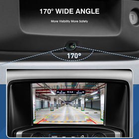 ACAUTO installed view showing reversing guidelines and improved rear awareness