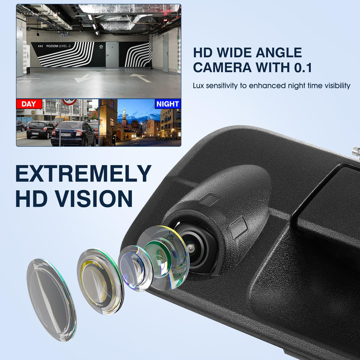 ACAUTO IP68 waterproof camera performs reliably in rain and dust.
