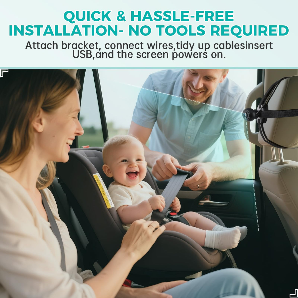 ACAUTO system in family car offering peace of mind while driving with kids