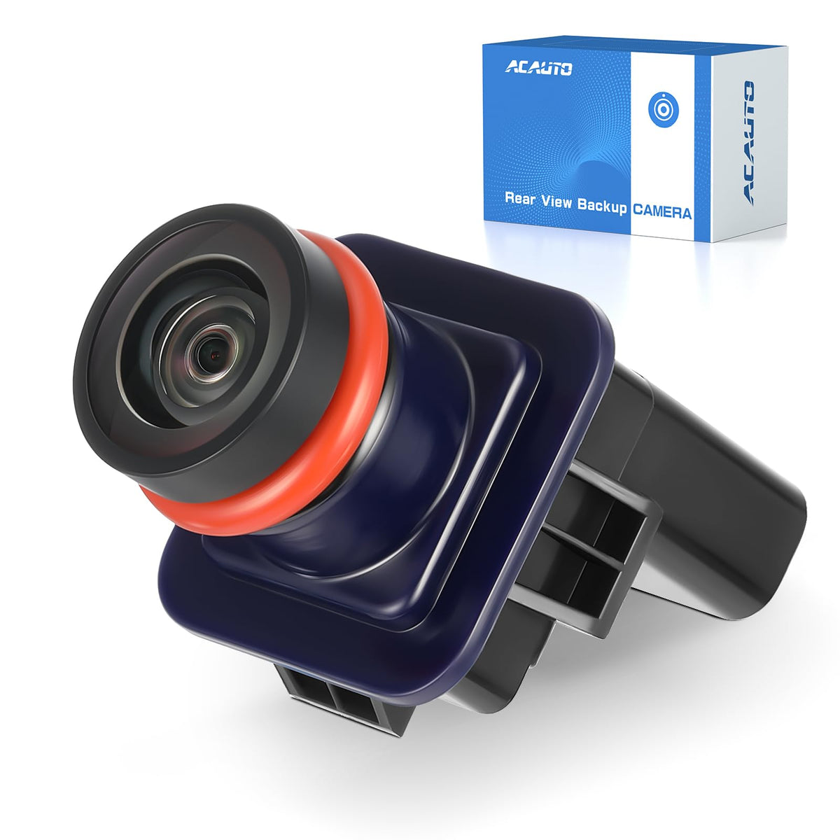 ACAUTO front view of camera showing precise OE fit and easy replacement benefit