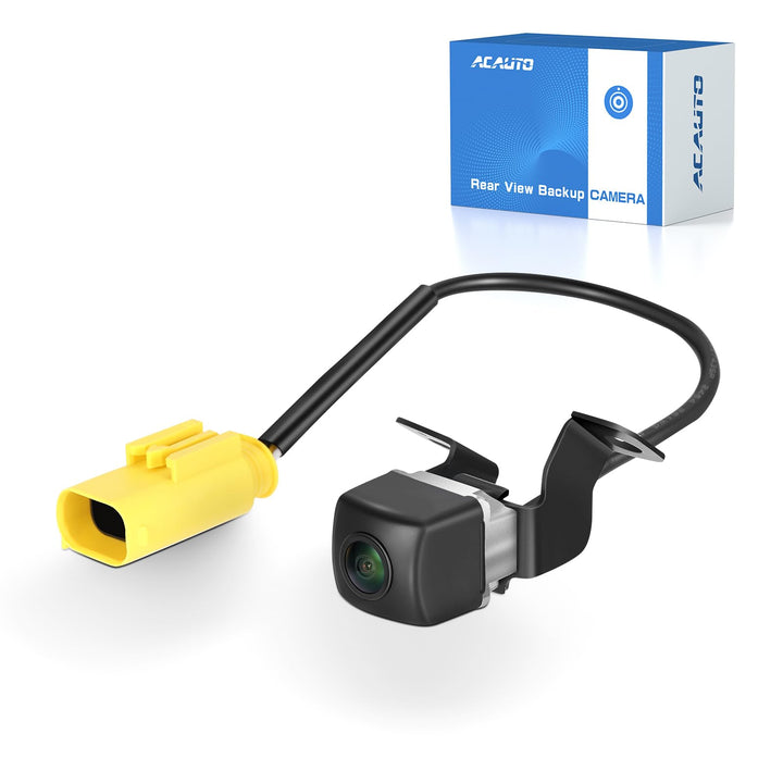 ACAUTO front view of backup camera showing exact OE fit and clean appearance