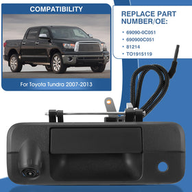 ACAUTO Tundra rear view camera provides a wide-angle view to improve visibility.