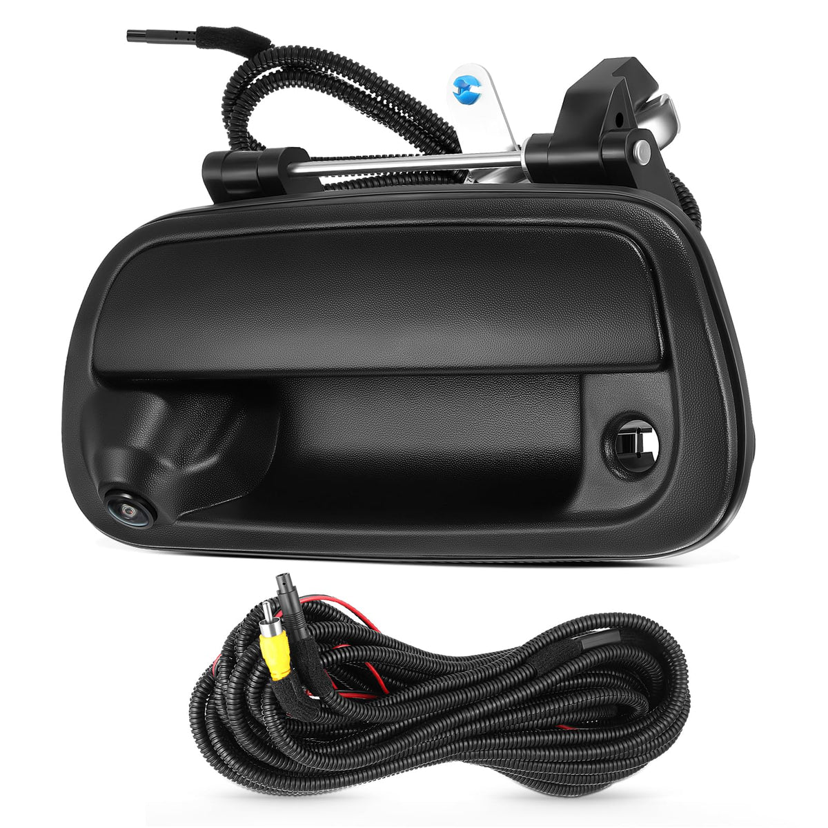 ACAUTO front view of tailgate handle with integrated camera showing OEM fit
