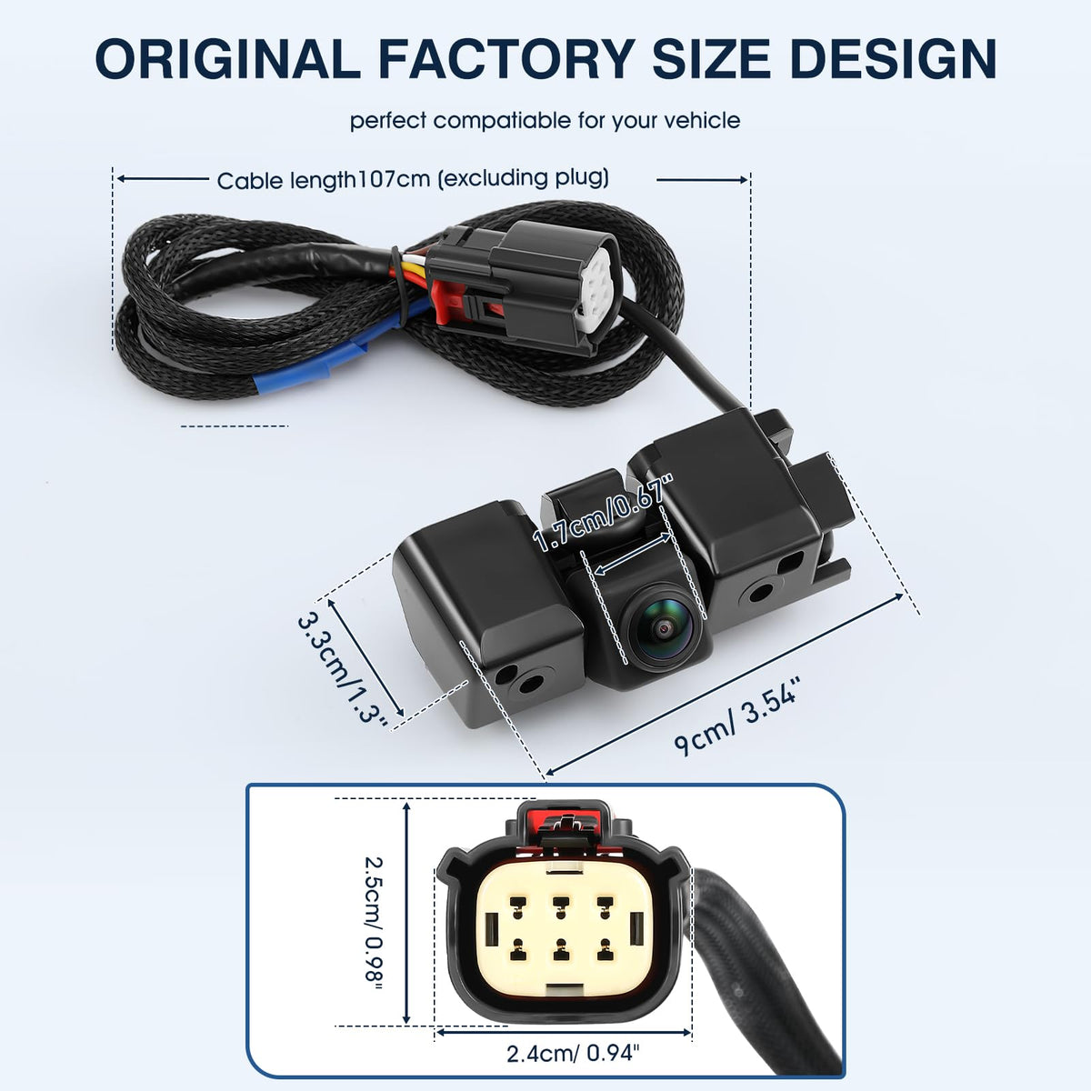 ACAUTO weather-sealed back housing protecting camera from elements