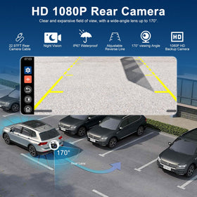 Accfly 1080P backup camera aiding parking