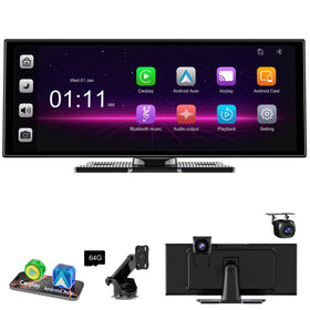 Accfly 11-inch rectangular screen in-dash front view boosts navigation clarity