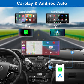 Accfly 4K front dash cam mounted capturing road detail