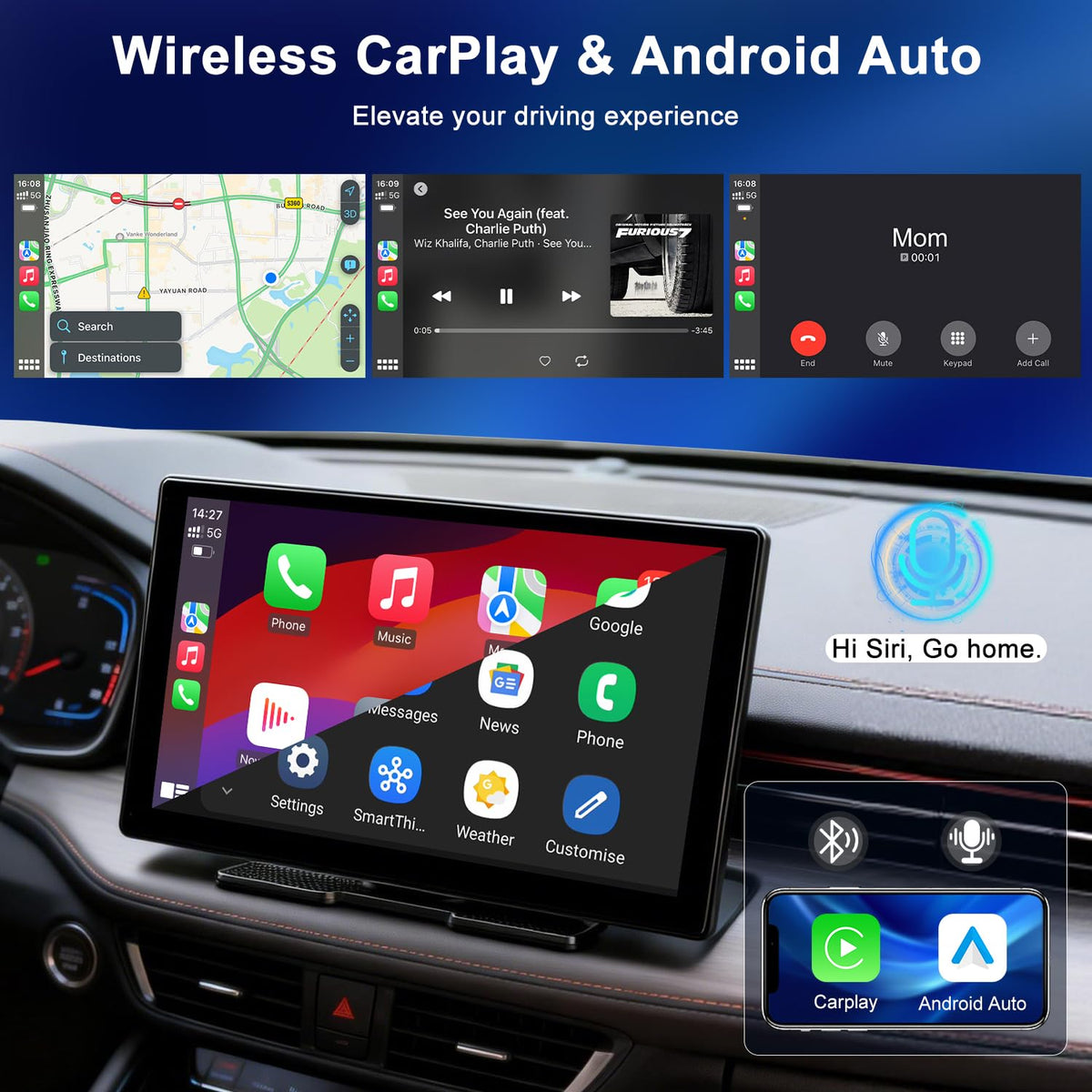 Accfly four audio modes support flexible sound with car stereo integration.