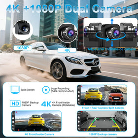 Accfly HD rear camera mounted to bumper offering better reverse visibility
