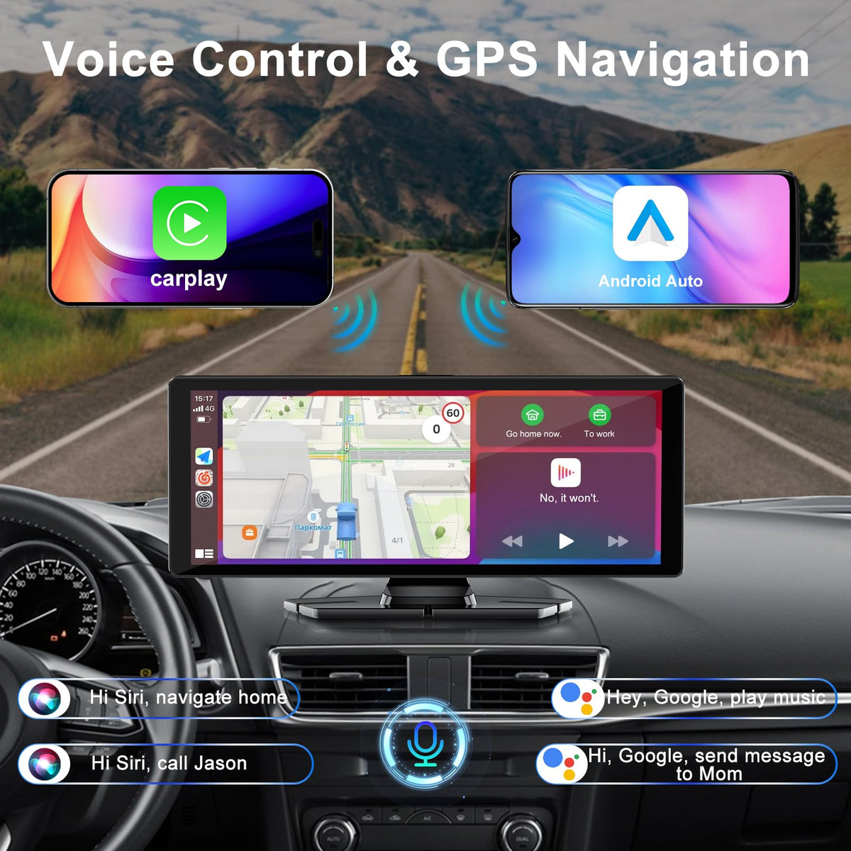 Accfly rotatable 4K dashcam lens detail for flexible interior or road recording