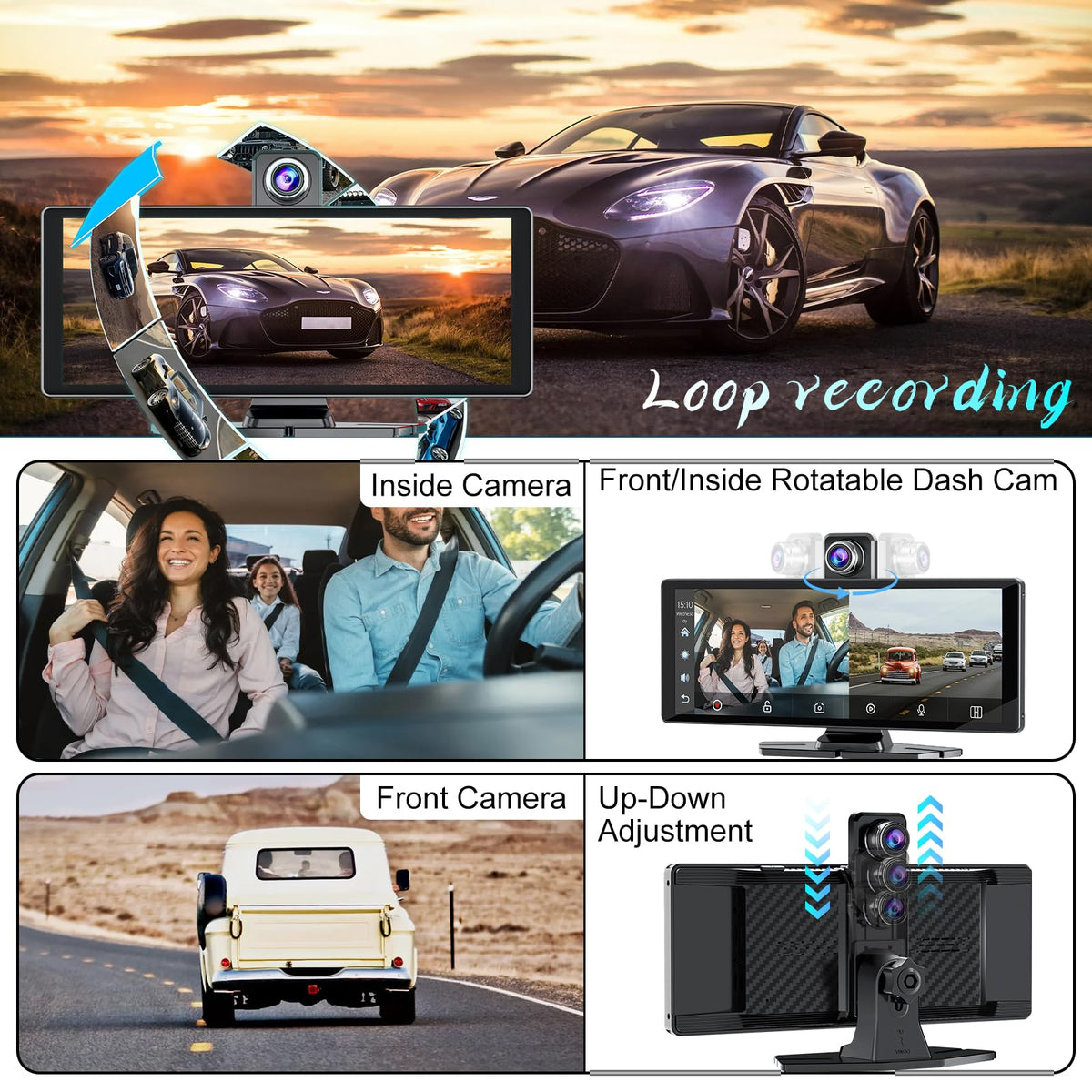 Accfly touchscreen running navigation for safer, hands-free directions