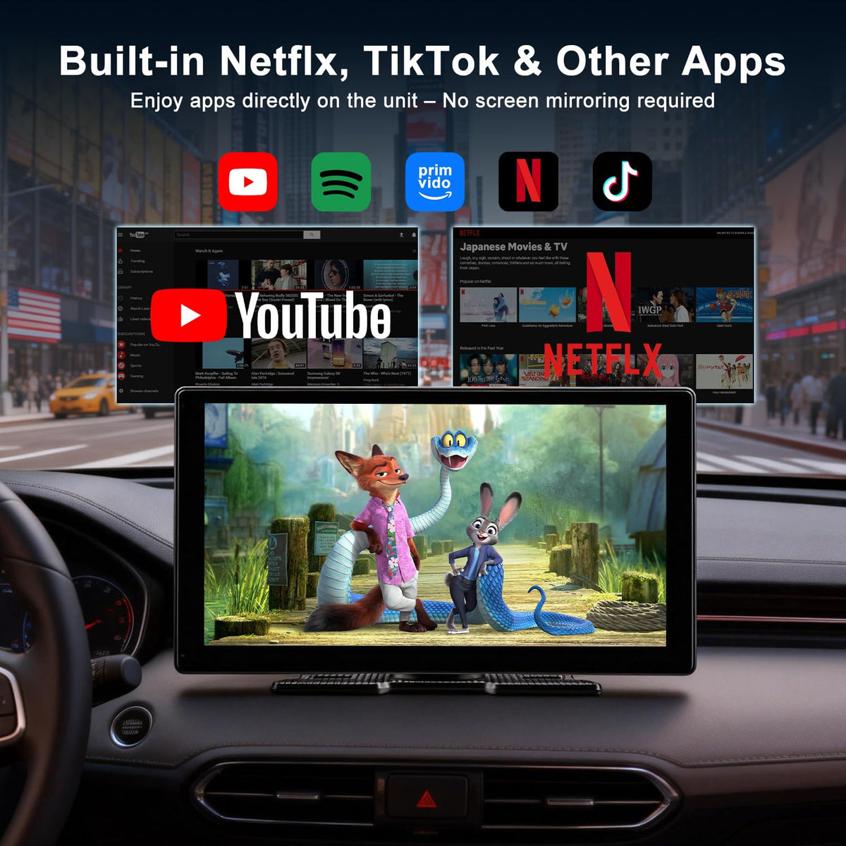 Accfly wireless CarPlay and Android Auto connect effortlessly, reducing cable clutter during drives.