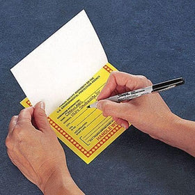 Accuform hazmat label 6x6 inches for durable labeling on storage surfaces.