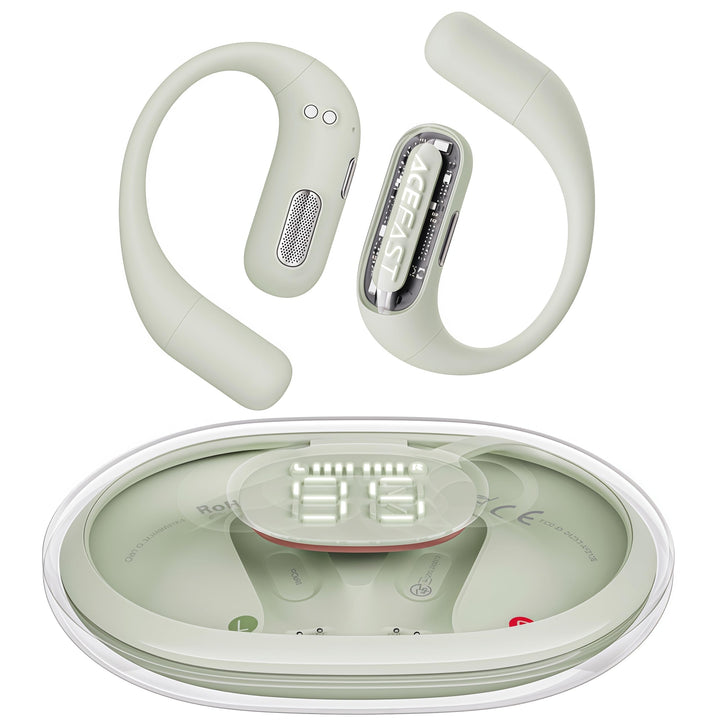 ACEFAST AceFit Pro front view showing fit and open-ear design, improves safety