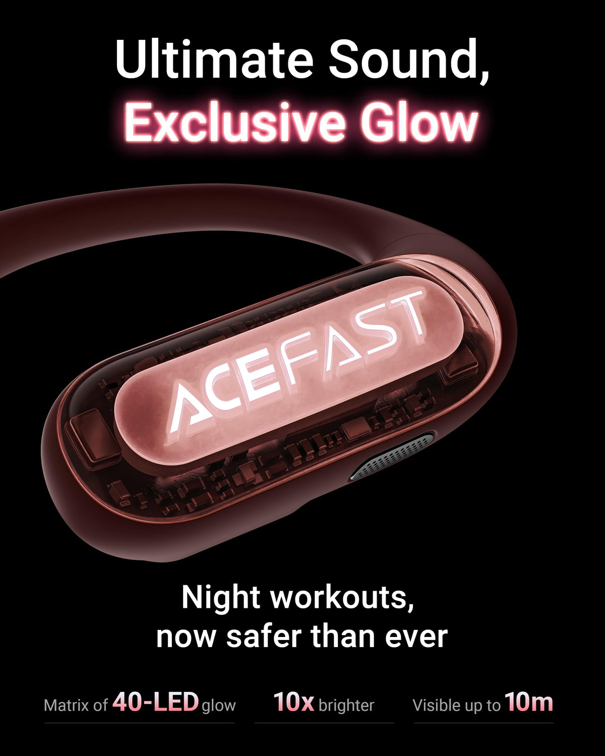 ACEFAST AceFit Pro LED lights detail improving night visibility benefit