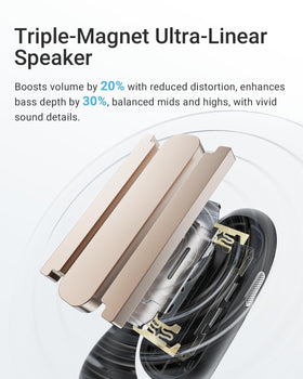 AceFit wireless earbuds delivering immersive sound with deep bass