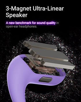 ACEFAST earbud worn on ear demonstrating open-ear safety and comfort
