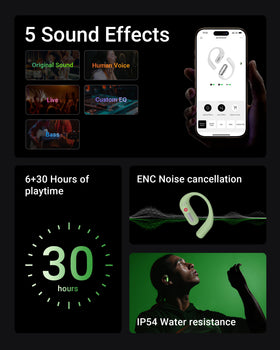 ACEFAST earbuds in gym setting, suited for high-movement training sessions