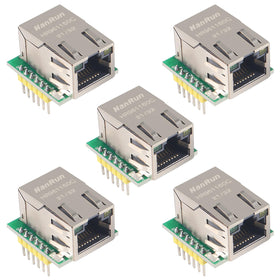 ACEIRMC W5500 SPI to LAN module on compact PCB for Arduino projects.