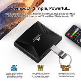 acemax beside a credit card for size comparison, compact installation benefit